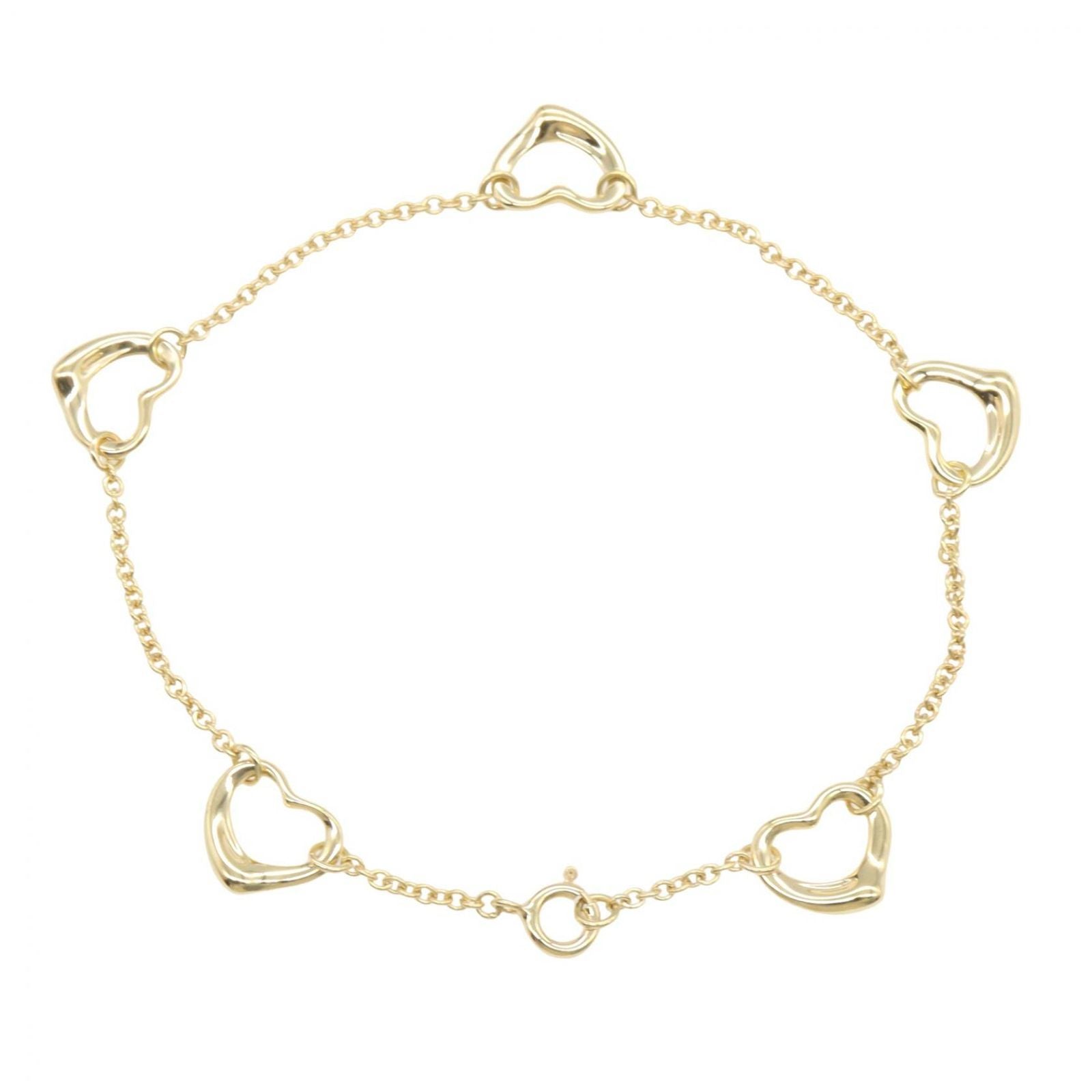 Tiffany & Co Bracelet Open Heart 5 Motif 18.5 cm 18k — view 2