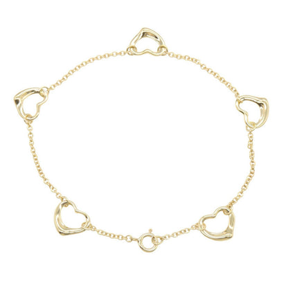 Tiffany & Co Bracelet Open Heart 5 Motif 18.5 cm 18k — view 2