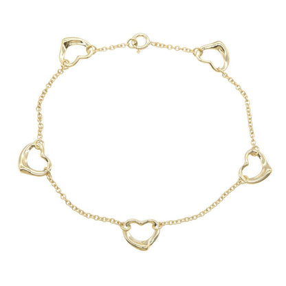 Tiffany & Co Bracelet Open Heart 5 Motif 18.5 cm 18k