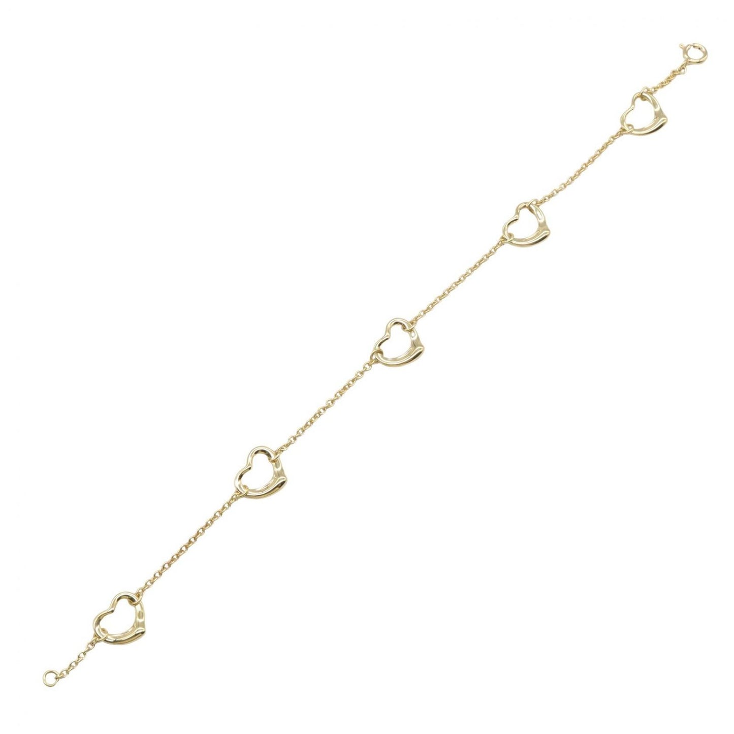 Tiffany & Co Bracelet Open Heart 5 Motif 18.5 cm 18k — view 3