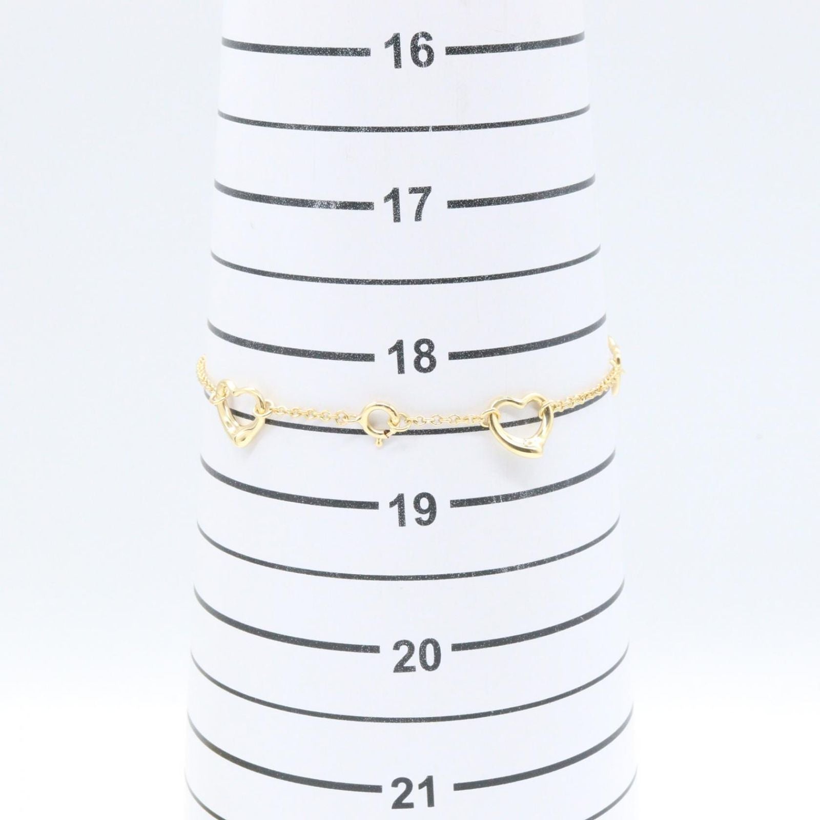 Tiffany & Co Bracelet Open Heart 5 Motif 18.5 cm 18k — view 5