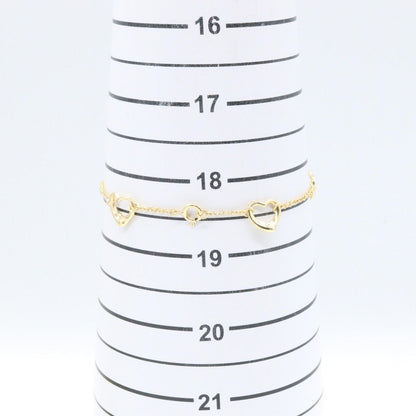 Tiffany & Co Bracelet Open Heart 5 Motif 18.5 cm 18k — view 5