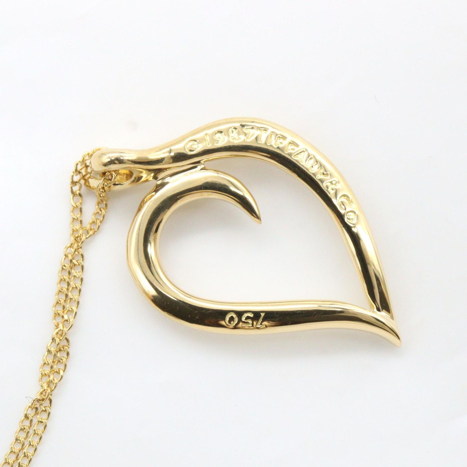 Tiffany & Co Necklace Leaf Heart 46.5 cm 18k — view 5