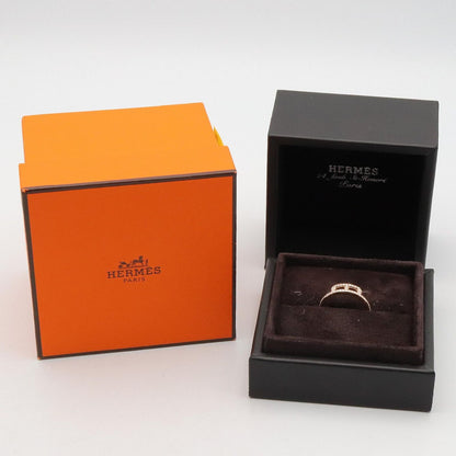 Hermes Ring Link Diamond 18k Pink Gold — view 8