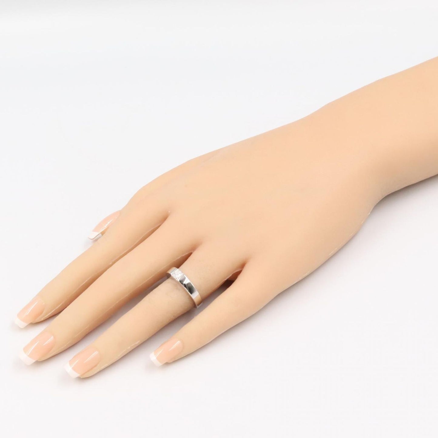 Cartier Ring Tank 18k White Gold Diamond — view 7