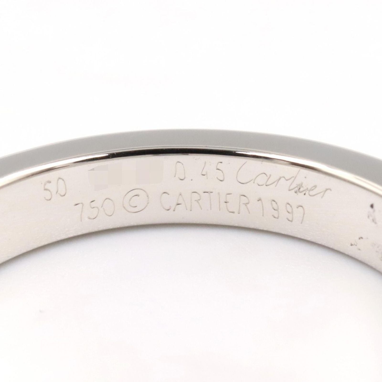 Cartier Ring Tank 18k White Gold Diamond — view 4