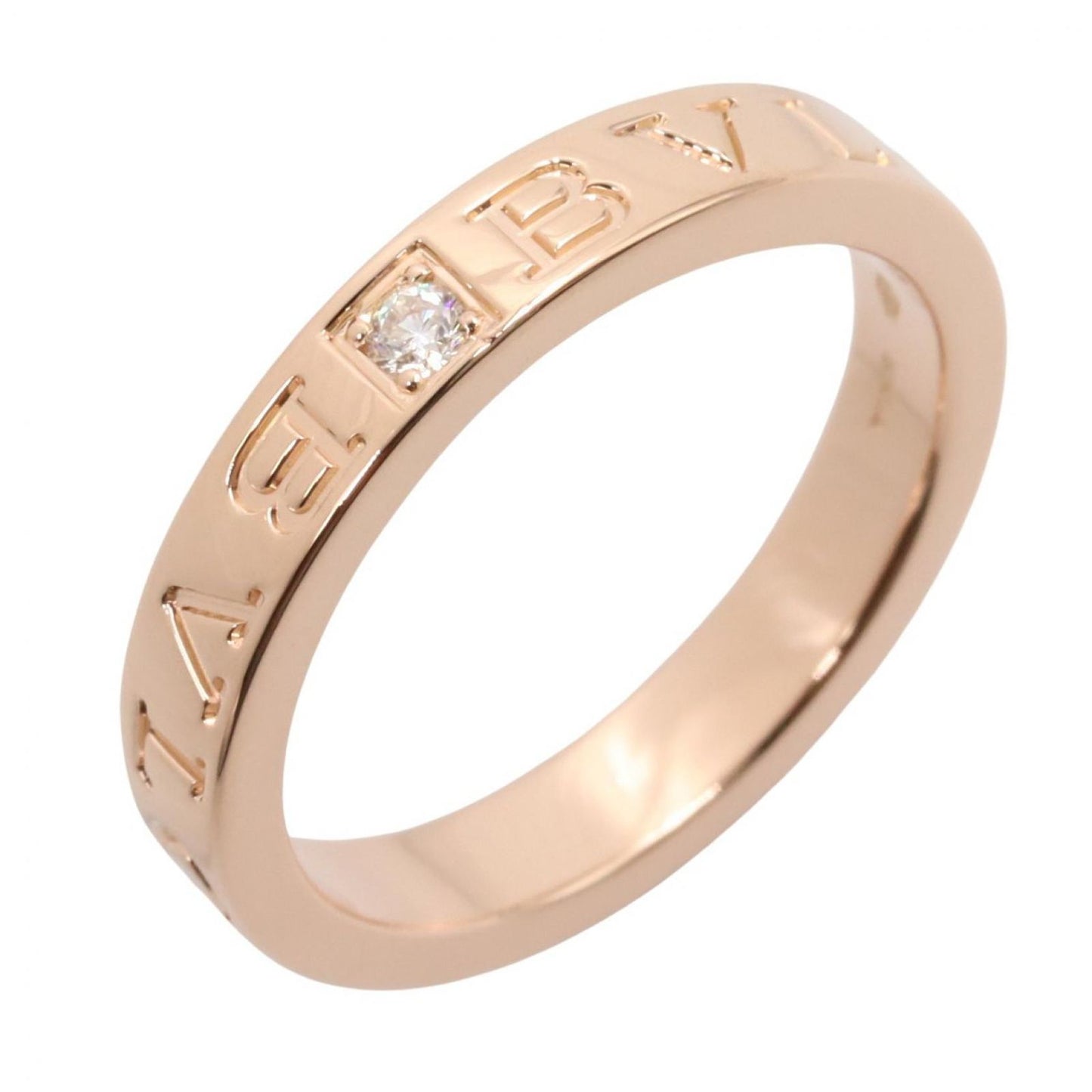 Bvlgari Ring B-zero One 18k Pink Gold Diamond