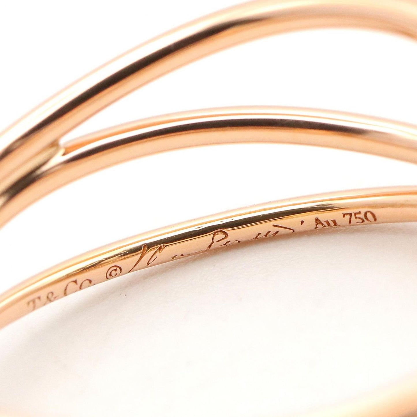 Tiffany & Co Ring Wave Diamond 18k Pink Gold — view 4
