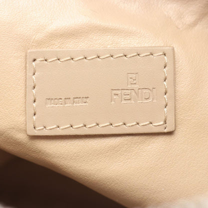 Fendi Handbag Zucchino Beige Canvas Leather Pouch — view 4