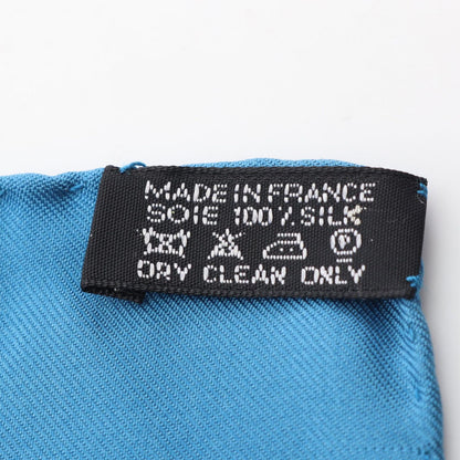 Hermes Scarf Carre 90 Escales Mediterraneennes Blue Silk — view 3