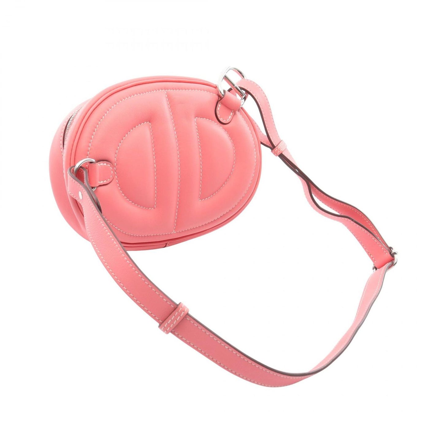 Hermes Waist Bag in the Loop Verso Roseete Terre Batue Leather Calf in the Belt — view 2