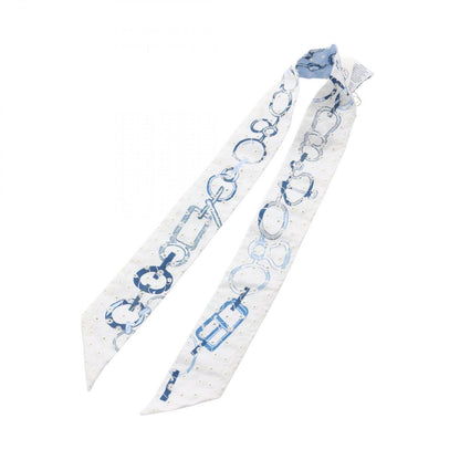 Hermes Scarf Twill RE Boucles Broderie Anglaise Ribbon Silk — view 3