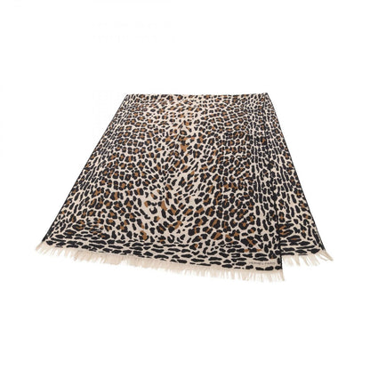 Hermes Shawl Leopard Silk Scarf