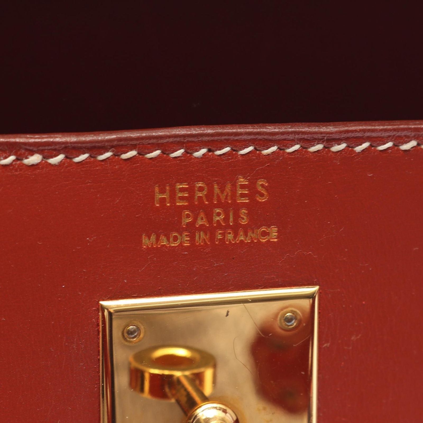 Hermes Handbag Kelly 32 Sellier 2-Way Brick Calf — view 4