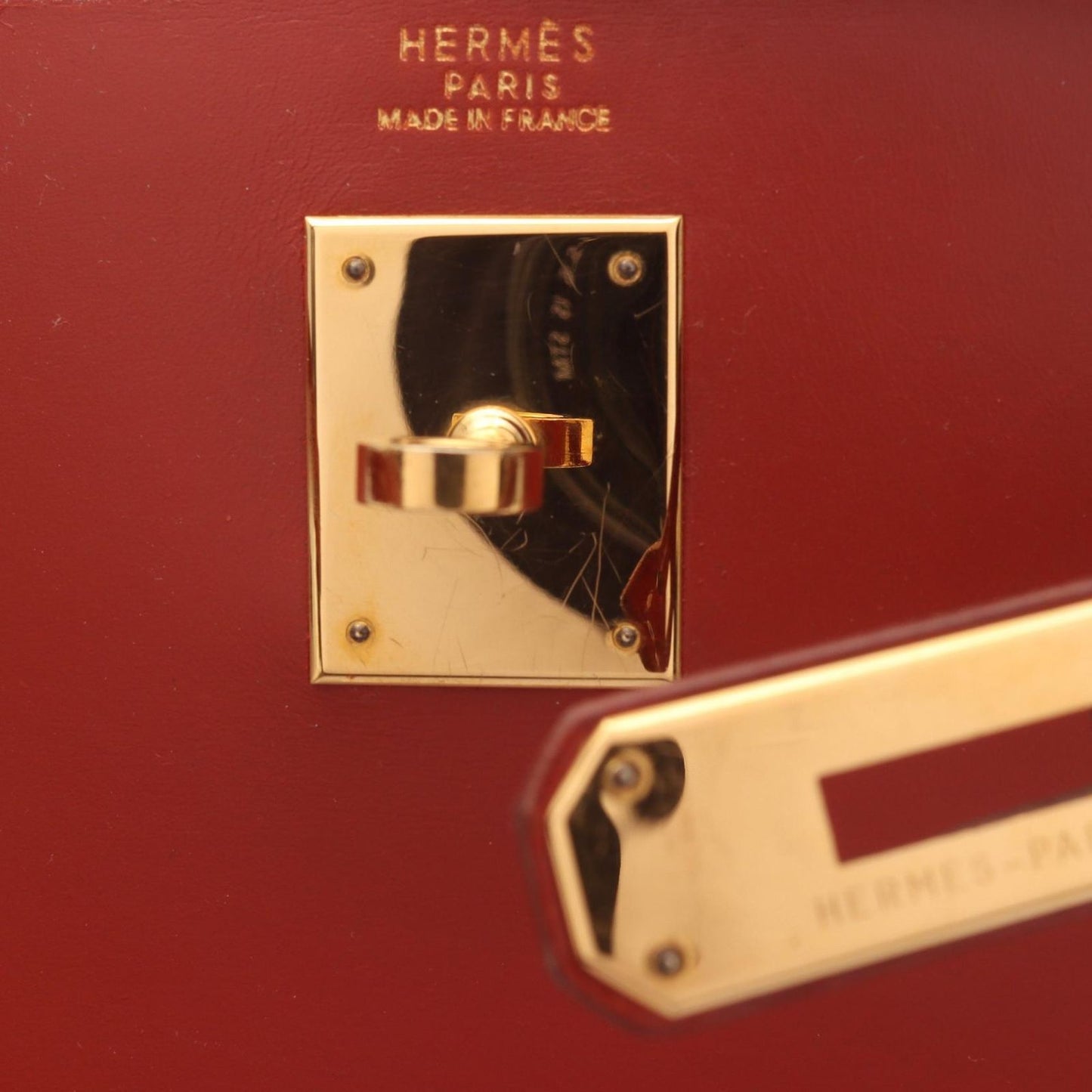 Hermes Handbag Kelly 32 Sellier 2-Way Brick Calf — view 9
