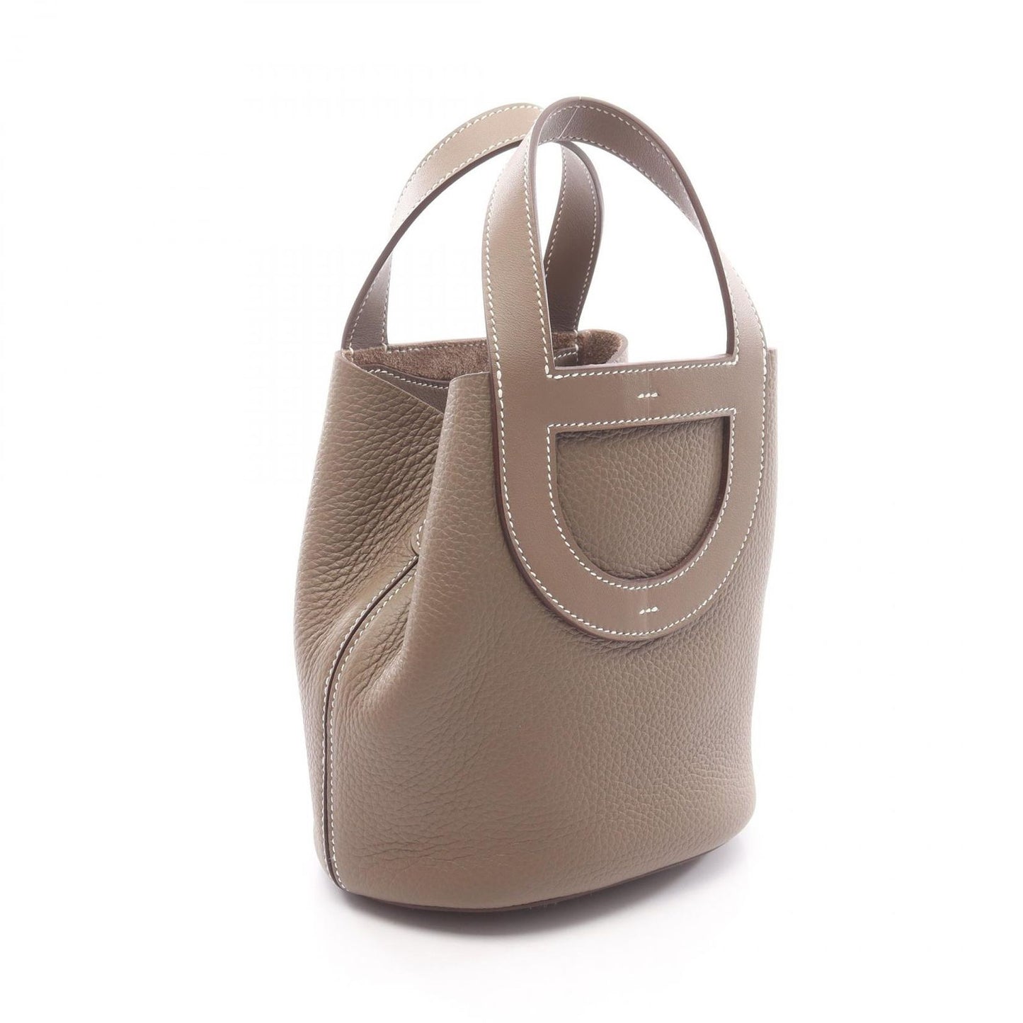 Hermes Handbag in the Loop 18 Etoupe Leather — view 2