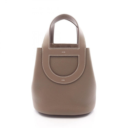 Hermes Handbag in the Loop 18 Etoupe Leather