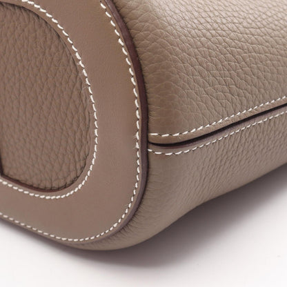 Hermes Handbag in the Loop 18 Etoupe Leather — view 6