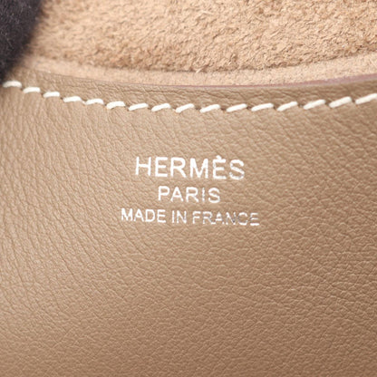 Hermes Handbag in the Loop 18 Etoupe Leather — view 4