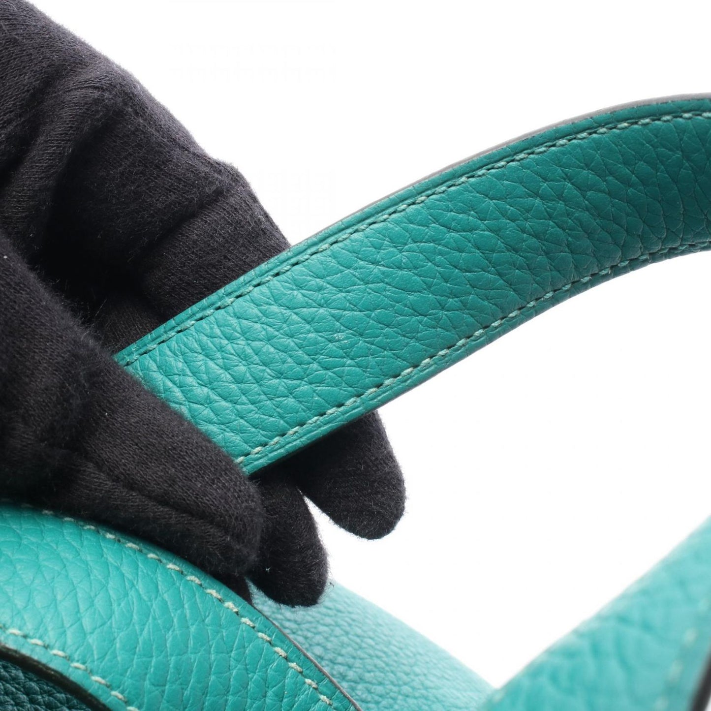 Hermes Handbag Picotin Lock PM Vert Verone Leather — view 6