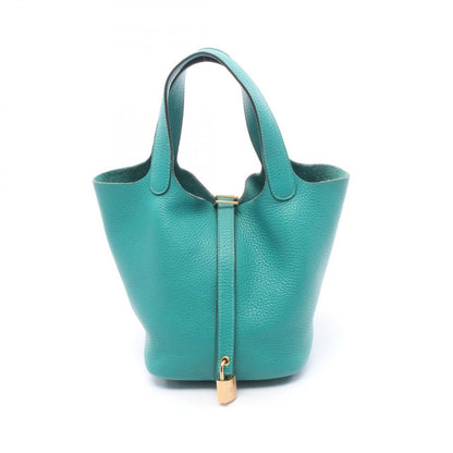 Hermes Handbag Picotin Lock PM Vert Verone Leather