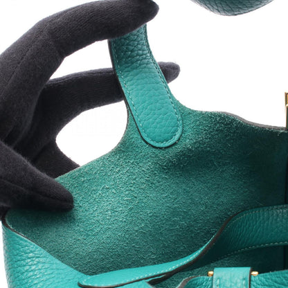 Hermes Handbag Picotin Lock PM Vert Verone Leather — view 7