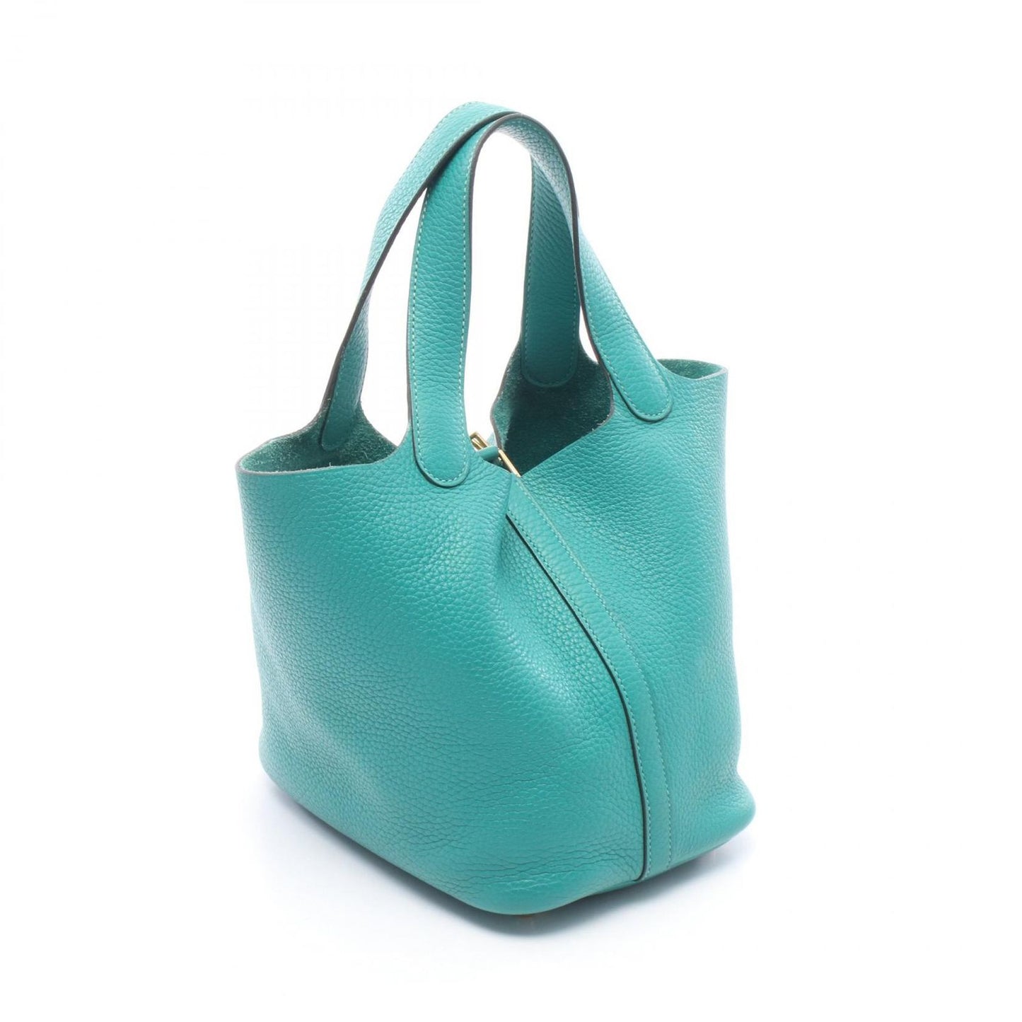 Hermes Handbag Picotin Lock PM Vert Verone Leather — view 2