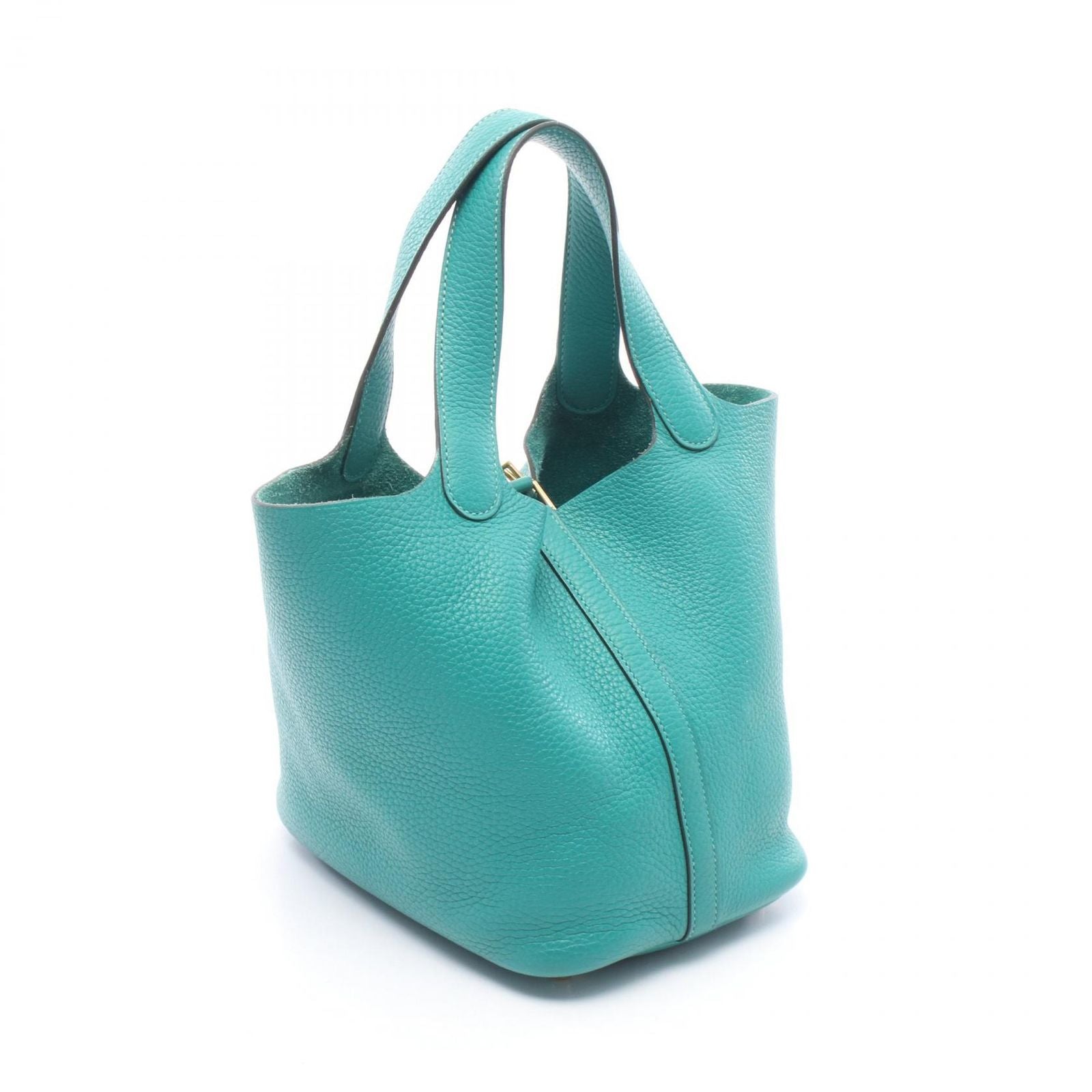 Hermes Handbag Picotin Lock PM Vert Verone Leather — view 2