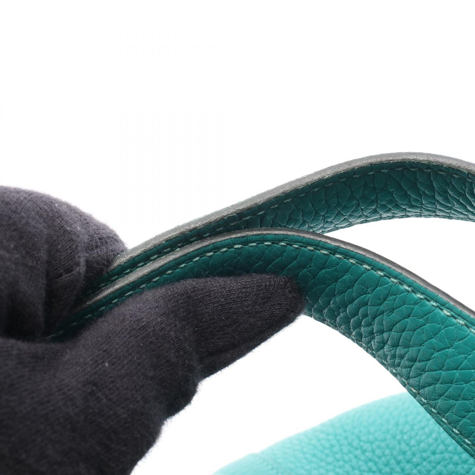 Hermes Handbag Picotin Lock PM Vert Verone Leather — view 8