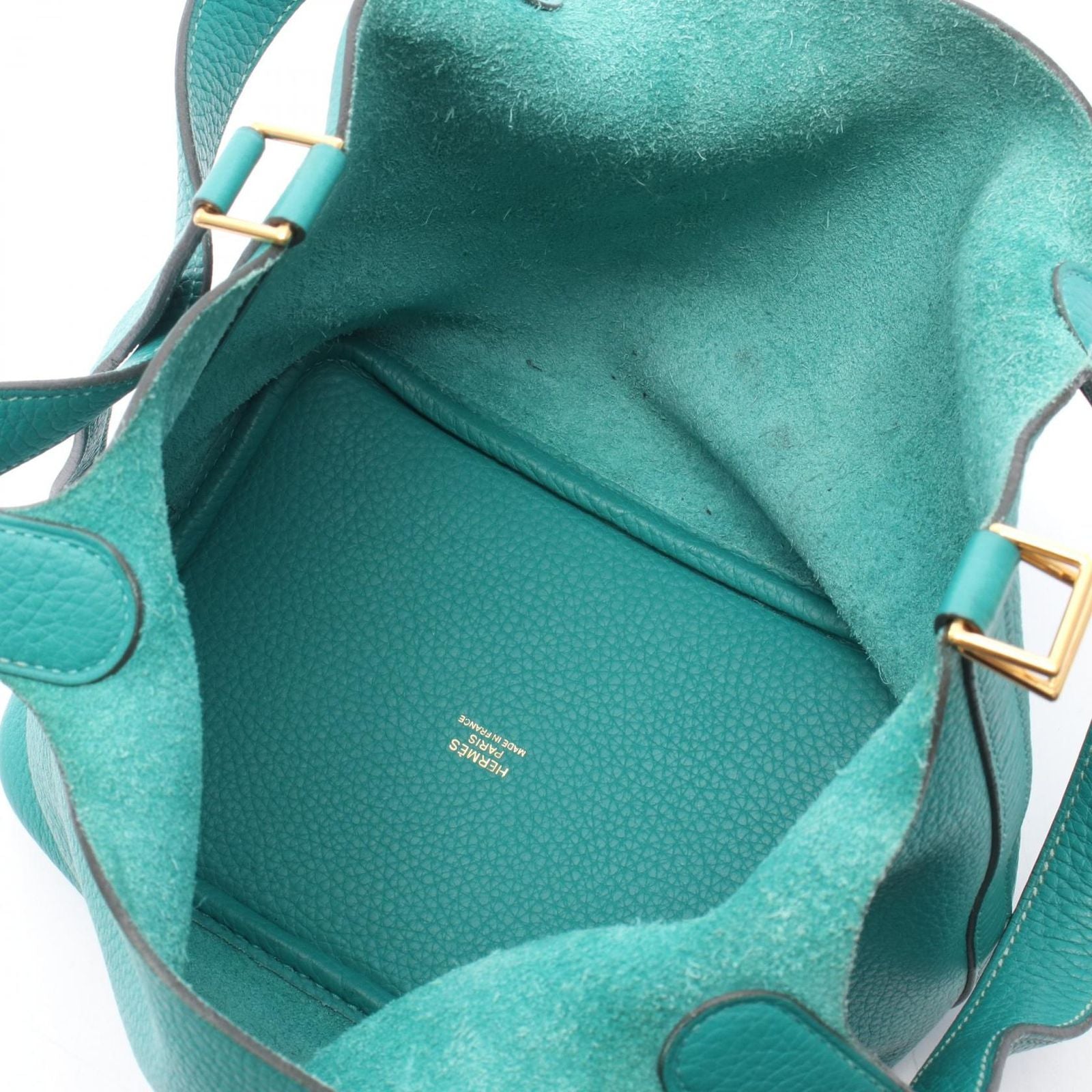 Hermes Handbag Picotin Lock PM Vert Verone Leather — view 3
