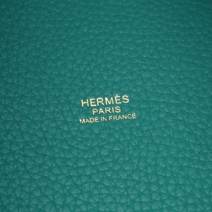 Hermes Handbag Picotin Lock PM Vert Verone Leather — view 4