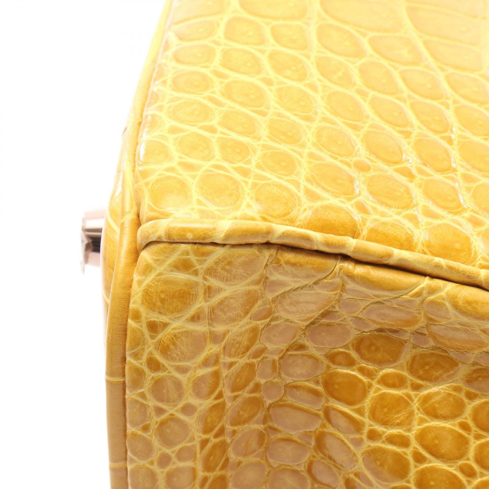 Hermes Handbag Birkin 30 Joan Ambre Exotic Cles the — view 7