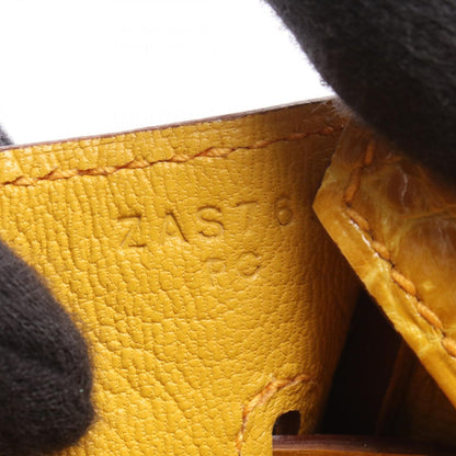 Hermes Handbag Birkin 30 Joan Ambre Exotic Cles the — view 5