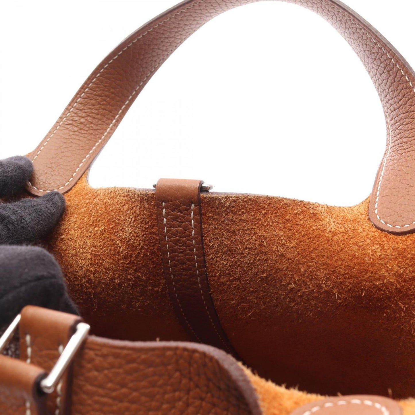 Hermes Handbag Picotin Lock PM Gold Leather — view 7