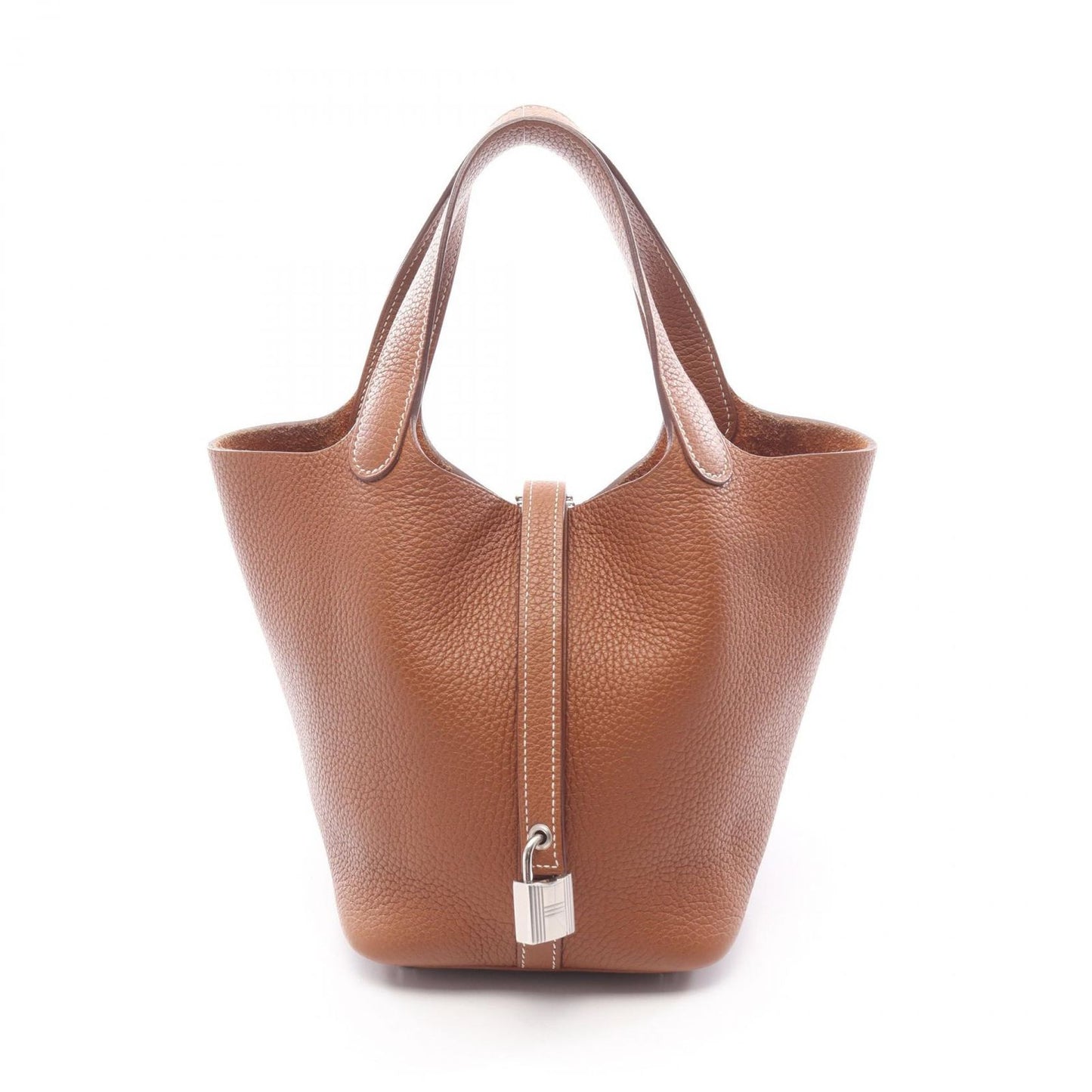 Hermes Handbag Picotin Lock PM Gold Leather