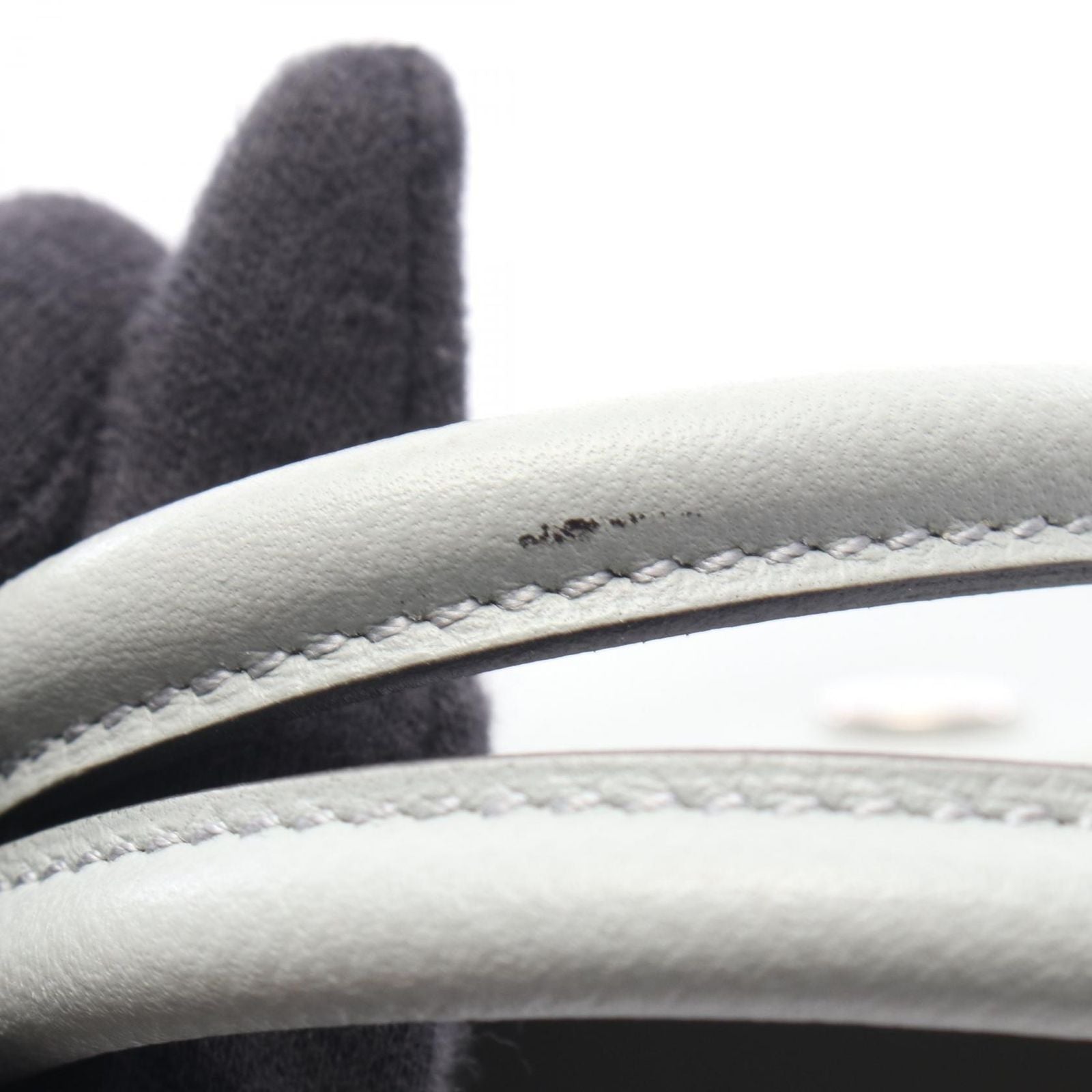 Hermes Tote Garden Party TPM Blue Gracie Leather Calf — view 8