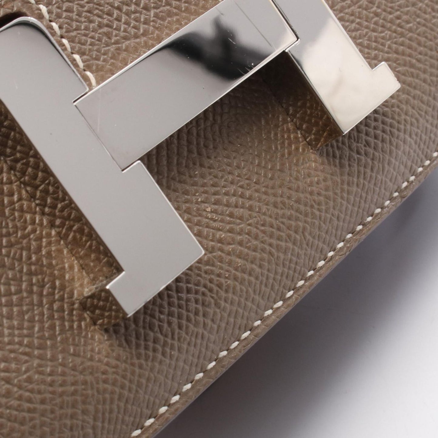 Hermes Shoulder Bag Constance 3 Mini Etoupe Leather Calf — view 8