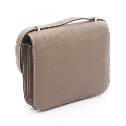 Hermes Shoulder Bag Constance 3 Mini Etoupe Leather Calf — view 2