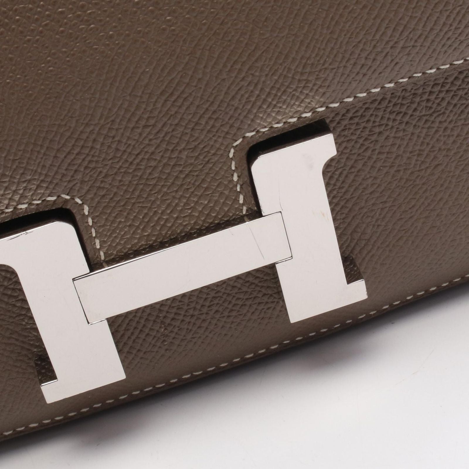 Hermes Shoulder Bag Constance 3 Mini Etoupe Leather Calf — view 7