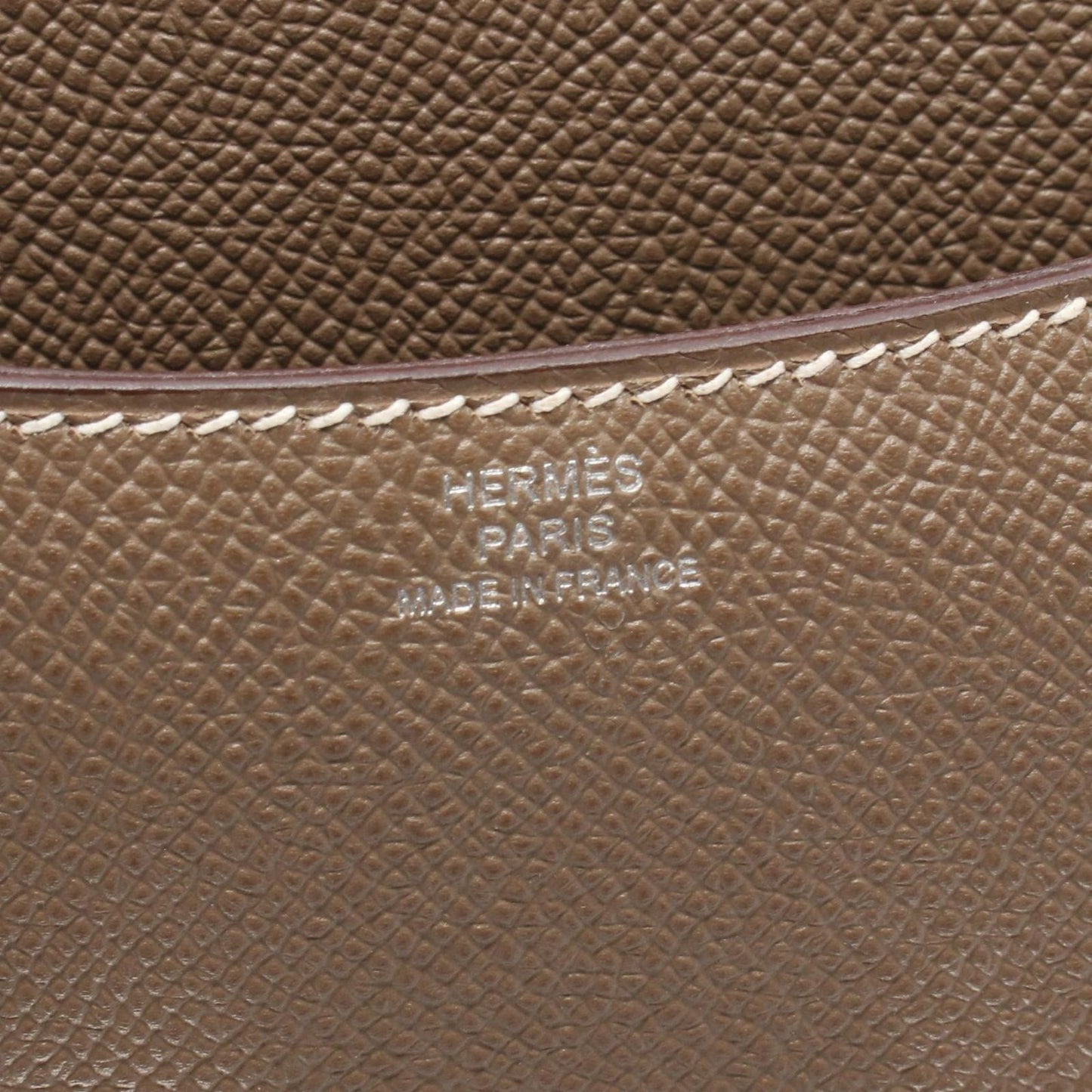 Hermes Shoulder Bag Constance 3 Mini Etoupe Leather Calf — view 4