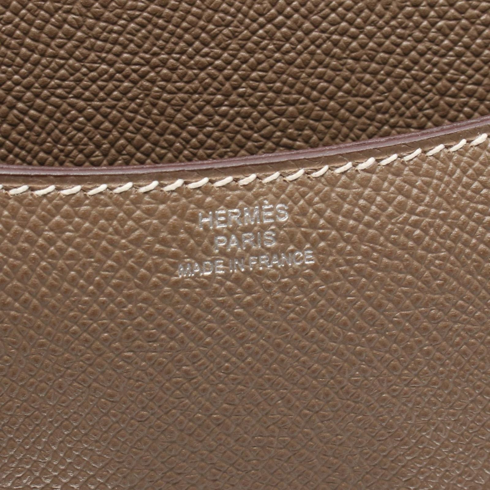 Hermes Shoulder Bag Constance 3 Mini Etoupe Leather Calf — view 4