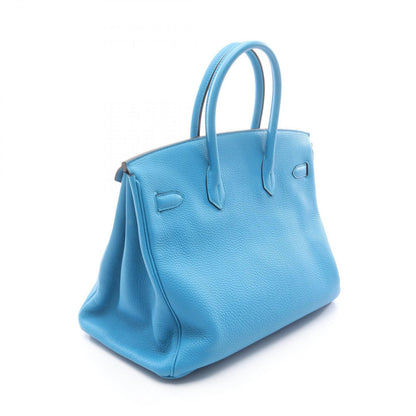 Hermes Handbag Birkin 35 Blue Zanzibar Malachite Leather — view 2