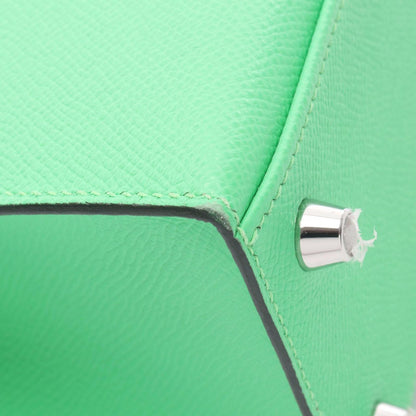 Hermes Handbag Kelly 25 Sellier 2-Way Vert Comic Leather Calf — view 9
