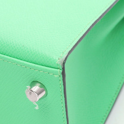 Hermes Handbag Kelly 25 Sellier 2-Way Vert Comic Leather Calf — view 7
