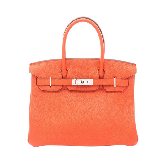 Hermes Handbag Birkin 30 Orange Poppy Leather
