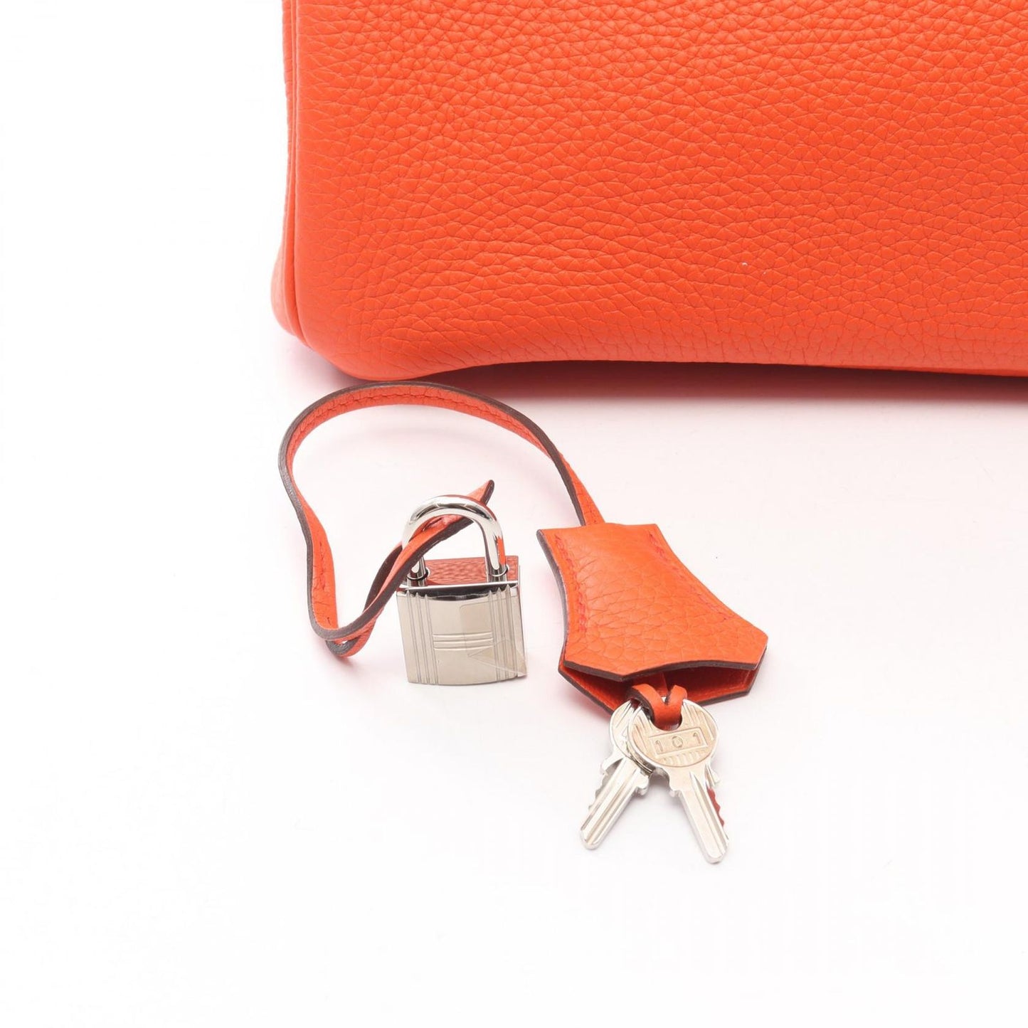 Hermes Handbag Birkin 30 Orange Poppy Leather — view 6