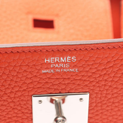 Hermes Handbag Birkin 30 Orange Poppy Leather — view 4