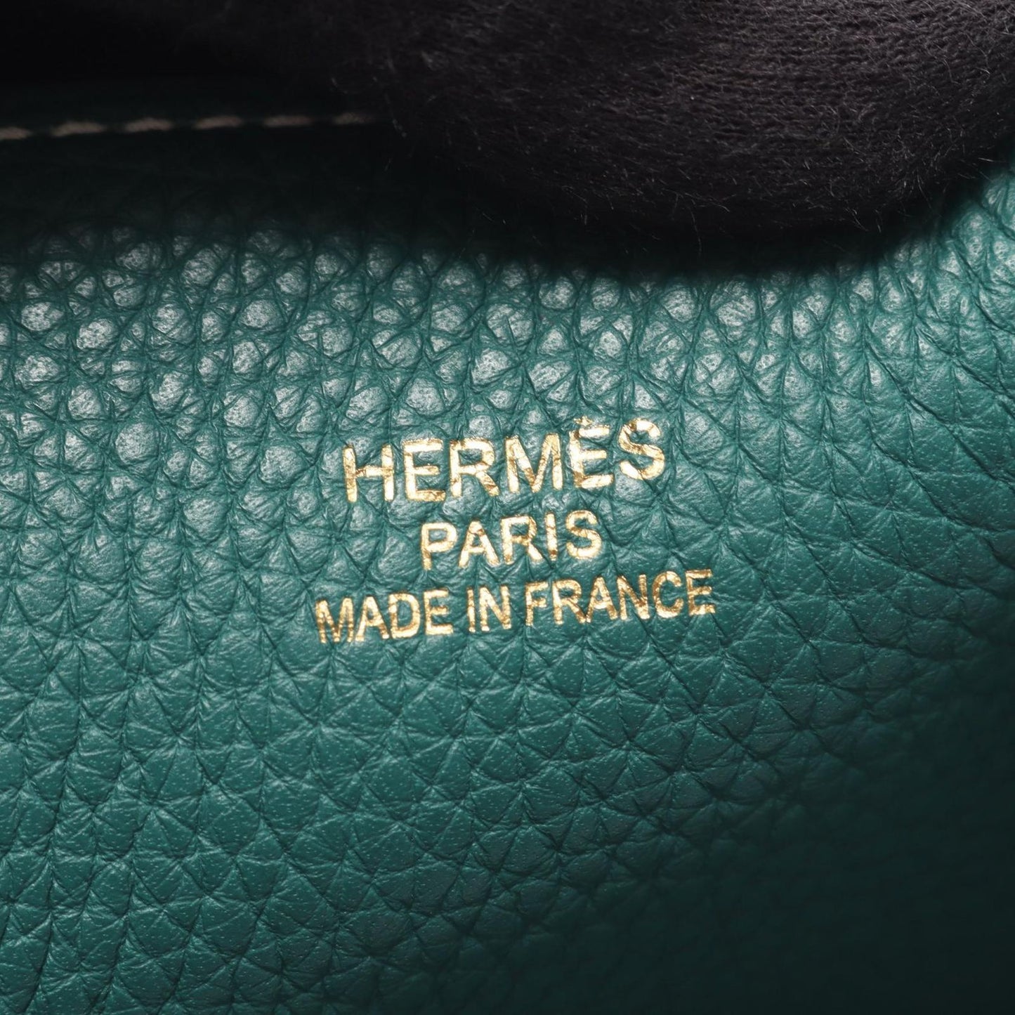 Hermes Tote Double Sens 36 Blue Zanzibar Malachite Leather — view 4