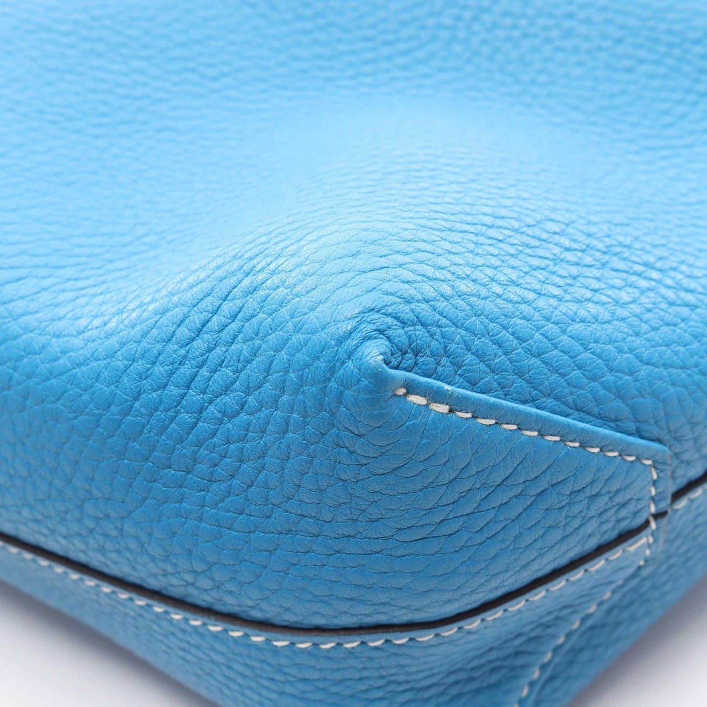 Hermes Tote Double Sens 36 Blue Zanzibar Malachite Leather — view 8