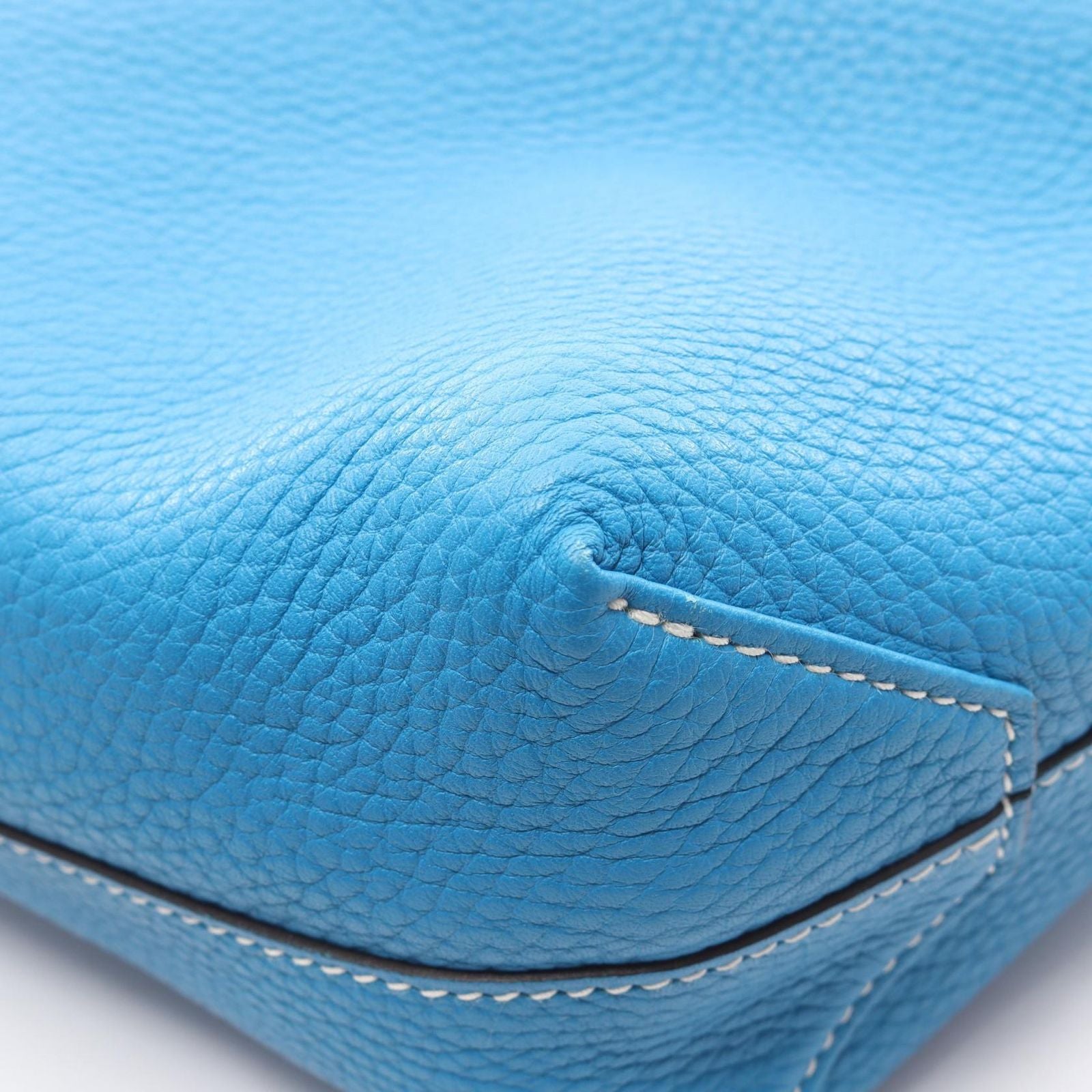 Hermes Tote Double Sens 36 Blue Zanzibar Malachite Leather — view 8